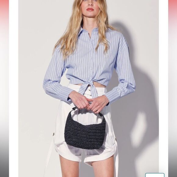 Walter Baker Raffia Shoulder Bag NWTs - Picture 1 of 8